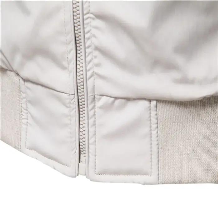 AIOPESON couleur unie veste de Baseball hommes décontracté col montant Bomber hommes vestes automne