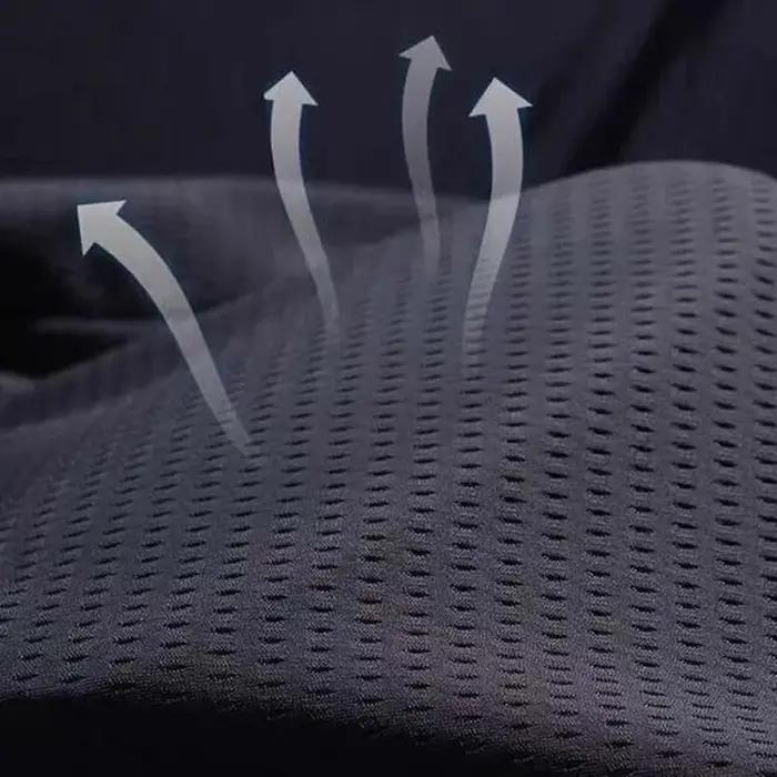 Pantalon en soie glacée ajouré pour hommes, maille respirante, décontractée, fine, à séchage rapide,