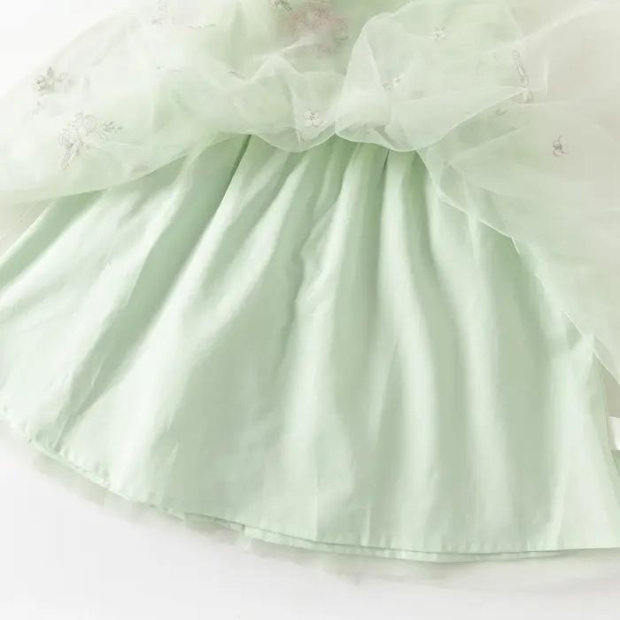 Robe de princesse en dentelle brodée Dave Bella pour filles, bébés et enfants, sans manches, robe d'