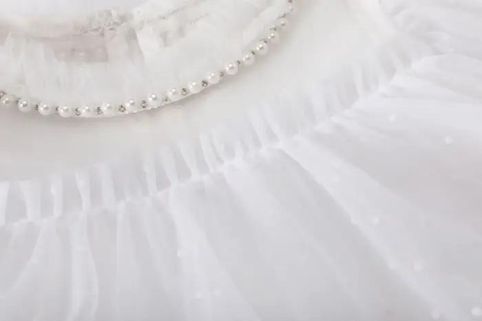 Robe de princesse pour filles de 3 4 5 6 7 ans, col rond, manches longues, robe de soirée pour bébé
