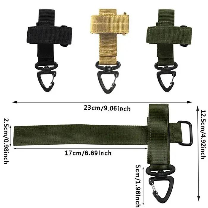 Gants tactiques polyvalents, boucle, crochet, ventilateur militaire, corde d'escalade en plein air,