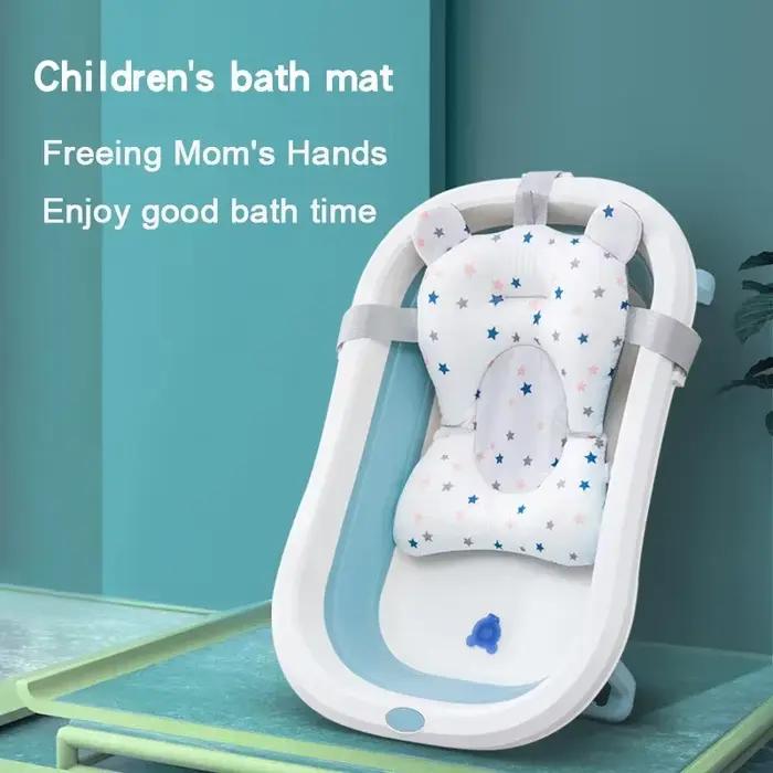 Siège de bain flottant pour bébé ajustable portable et pliable tapis de soutien pour nouveau-né moments de détente bains en plein air cadeau futur maman