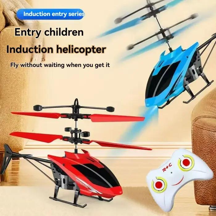 Mini hélicoptère télécommandé rechargeable, télécommande sans fil, induction infrarouge, modèle d'av