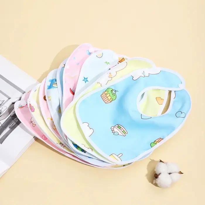 Bavoirs imperméables en coton pour bébé - Lot de 4/6/8/10 pièces - Protection repas garçons filles