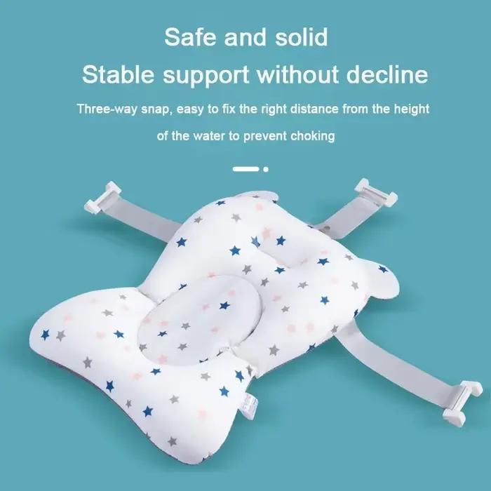 Siège de bain flottant pour bébé ajustable portable et pliable tapis de soutien pour nouveau-né moments de détente bains en plein air cadeau futur maman