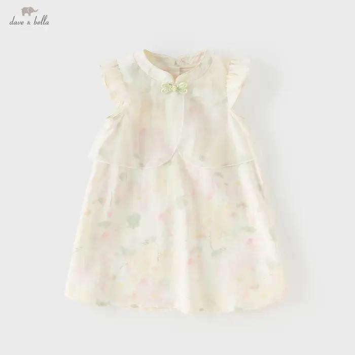 Robes d'été pour filles Dave Bella, robe élégante et décontractée pour enfants, vêtements pour enfan