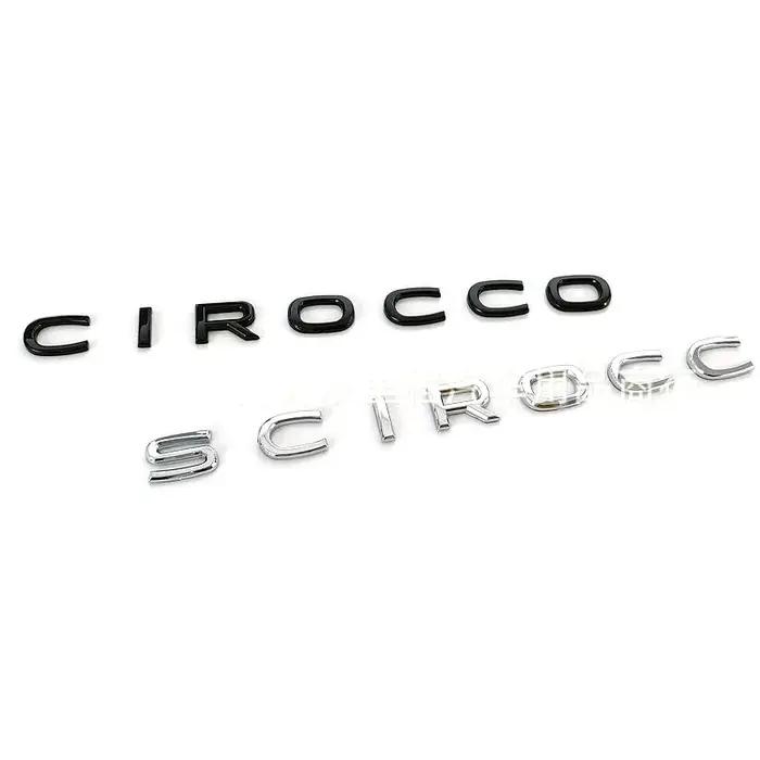 Emblèmes de voiture Scirocco de haute qualité en plastique ABS pour la décoration du coffre
