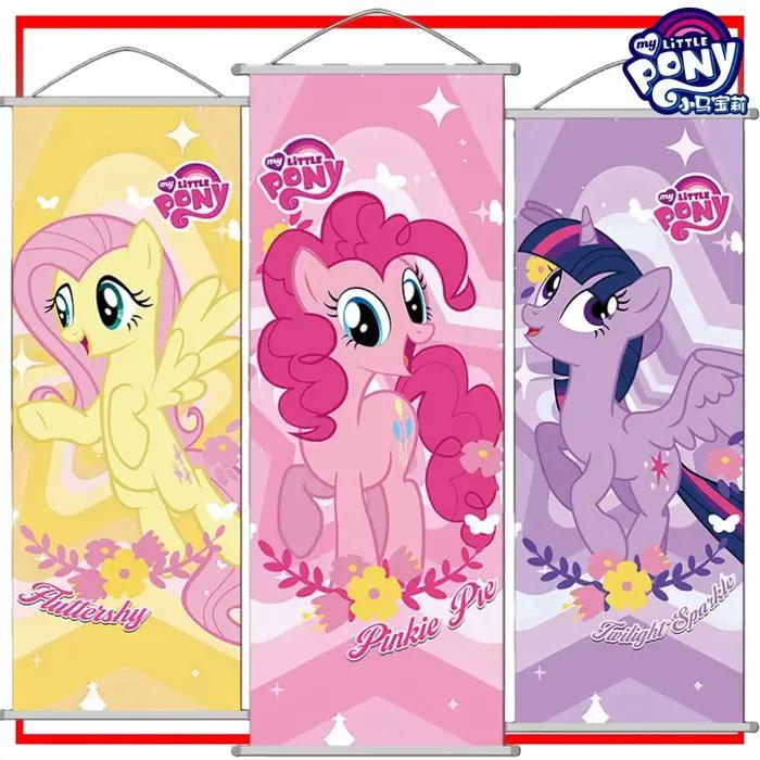 Peintures suspendues My Little Pony, affiche de tarte Pinkie de dessin animé, décoration de vacances