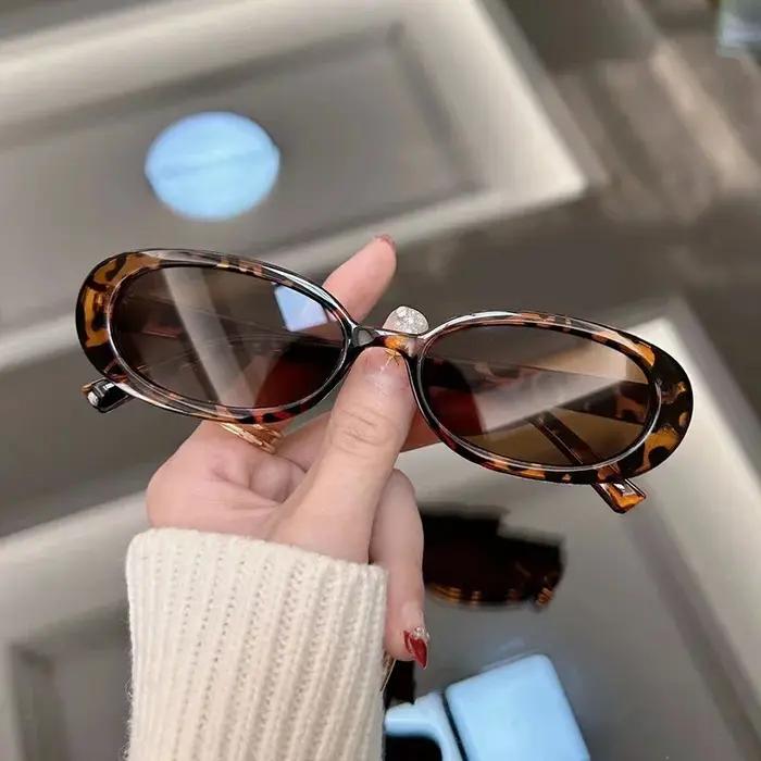Nouveau ovale Vintage lunettes De soleil femmes marque De luxe concepteur mode lunettes De soleil fe