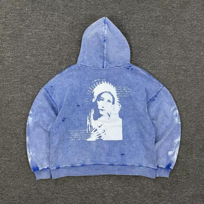 Yao mode Streetwear surdimensionné décontracté coton à capuche Vintage sweat de luxe rétro haute rue