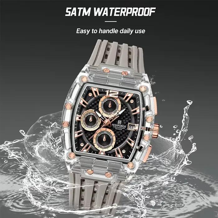 Nouveau NAVIFORCE hommes montres multifonctions à Quartz mode sport chronographe 5ATM étanche bracel