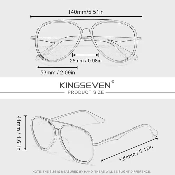 Lunettes de soleil classiques KINGSEVEN, polarisées, originales, pour la conduite, protection UV400,