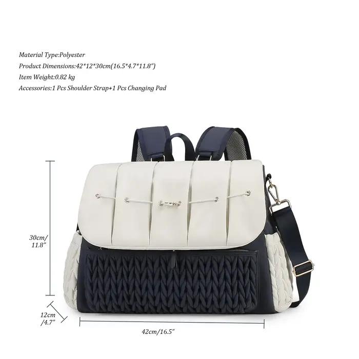 Sac maman, épaule unique, multifonctionnel. Sac maman avec sangles amovibles, grande capacité