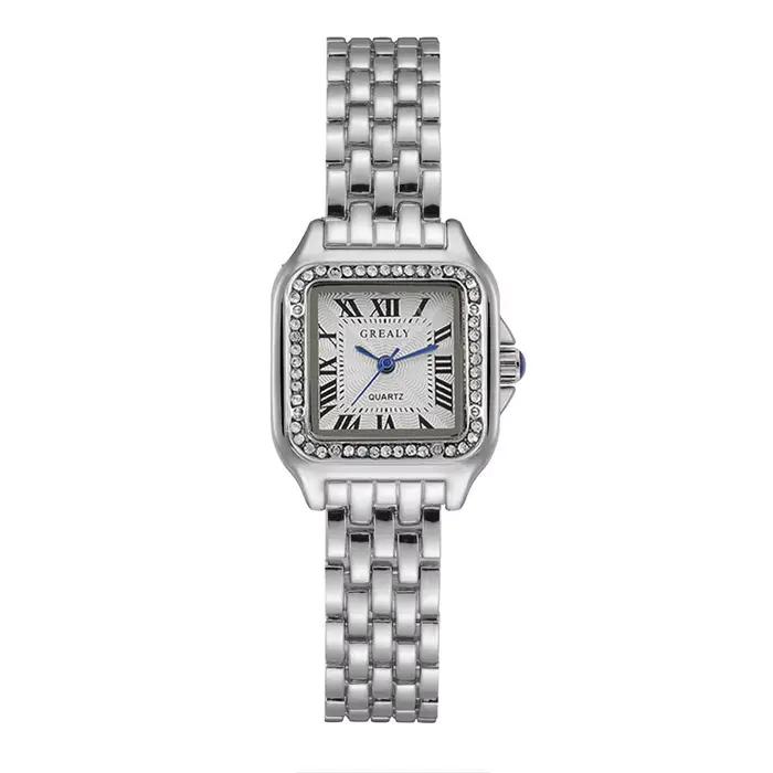 Femmes montre lumière marque de luxe affaires or acier inoxydable dames mode montres à Quartz femme