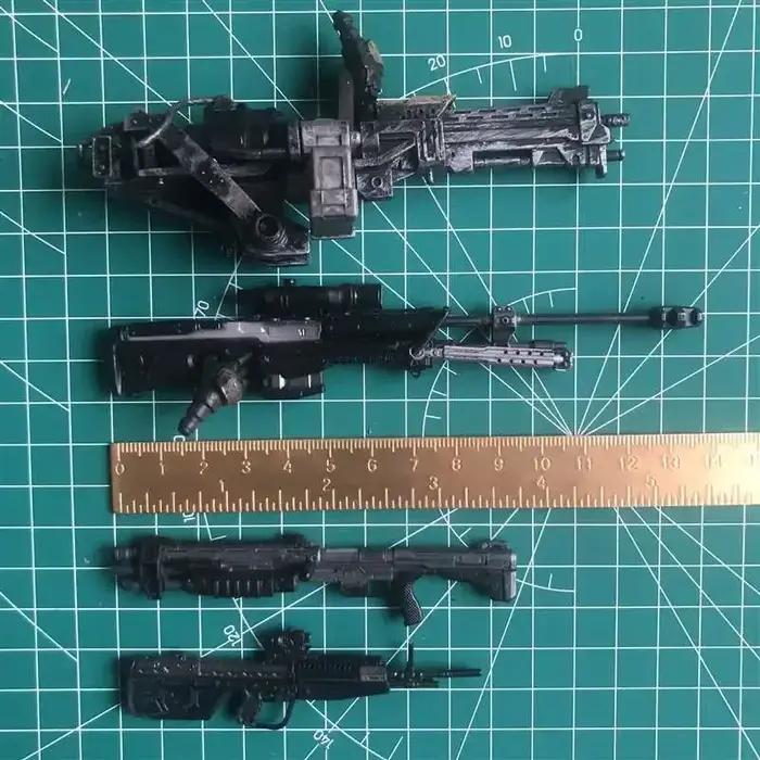 Accessoires de mitrailleuse supplémentaires pour équipement pour figurine d'action de 6 à 12 pouces