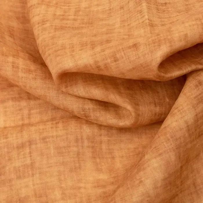 Tissu d'été léger de haute qualité en ramie teinte, pur lin pour chemises, pantalons, robes – Matéri