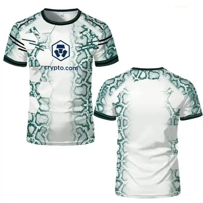 T-Shirt de Sport à séchage rapide et respirant pour hommes et femmes, impression 3D, Fitness en plei