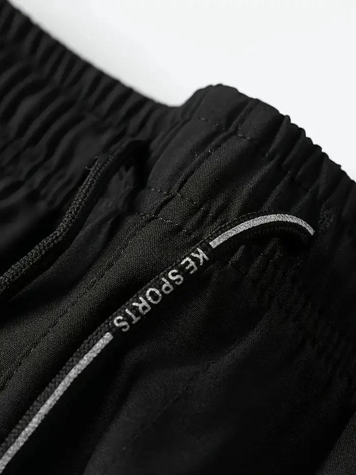 3 pièces pantalons décontractés pour hommes Stretch taille élastique survêtement coréen classique bl