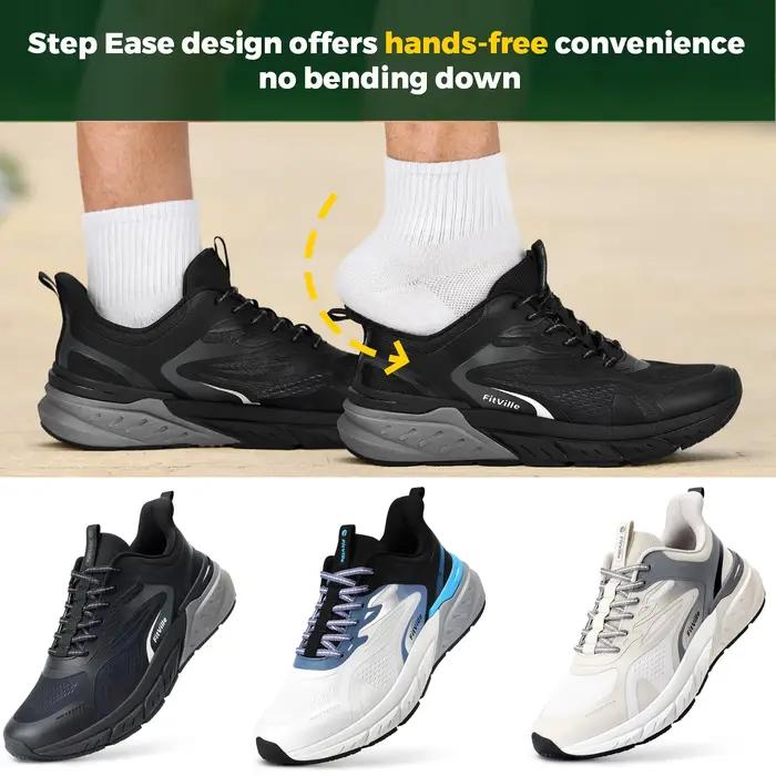 Chaussures de marche Fittington confortables et larges pour hommes, chaussures de sport antidérapant