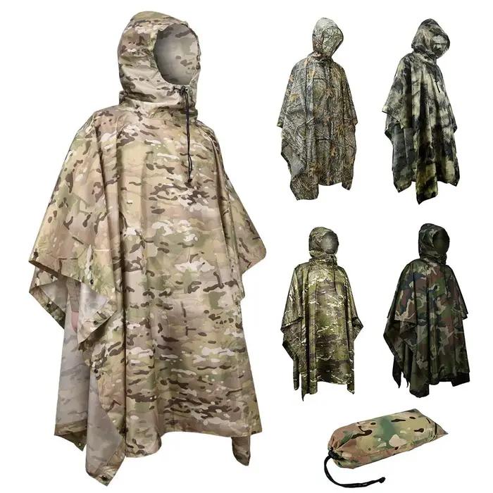 Manteau imperméable tactique de Camouflage pour homme et femme, Portable et pliable, imperméable, co