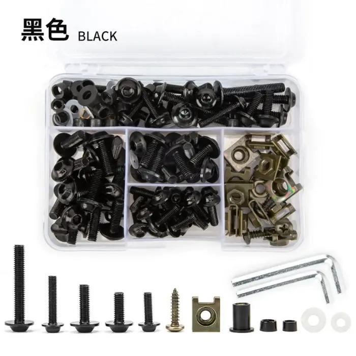 177 pièces moto boulons vis boulon juste pour YAMAHA YZF R1 R15 R25 R3 R6 R125 R15 R25 MT03 MT07 MT1