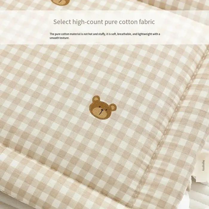 Clôture de berceau pour bébé, sac en coton doux, bande Anti-collision, clôture de lit une pièce pour