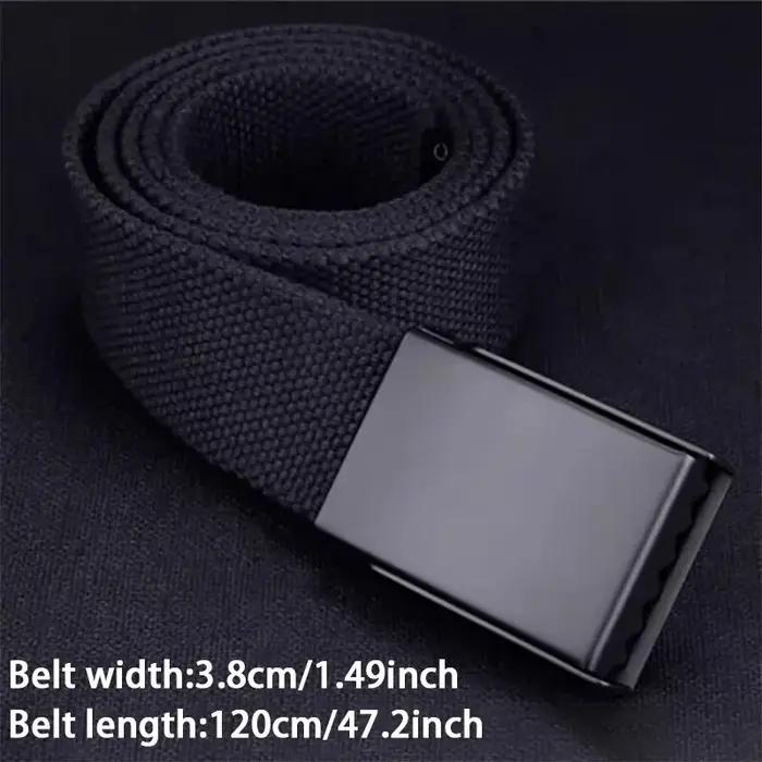 Ceinture en toile respirante pour hommes et femmes, ceinture réglable, DulFor Jeans, extérieur, unis