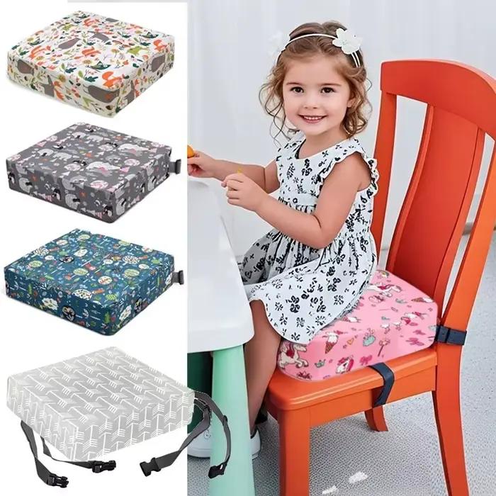 Coussin de chaise pour bébé siège réglable sièges rehausseurs pour enfants semelle intérieure rehaussante pour salle à manger coussins de sécurité amovibles occaions familiales