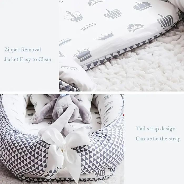 Nid de bébé pour dormir, chaise longue pour nouveau-né, en coton, respirant, réglable, berceau dans