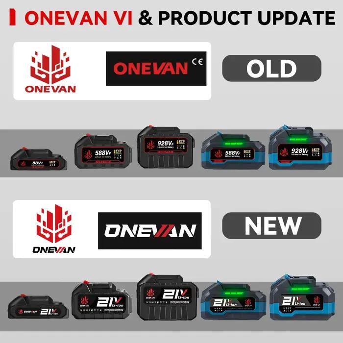 ONEVAN 22900mAh 29900mAh batterie Lithium-Ion ajustement clé de ventilateur batterie Rechargeable po