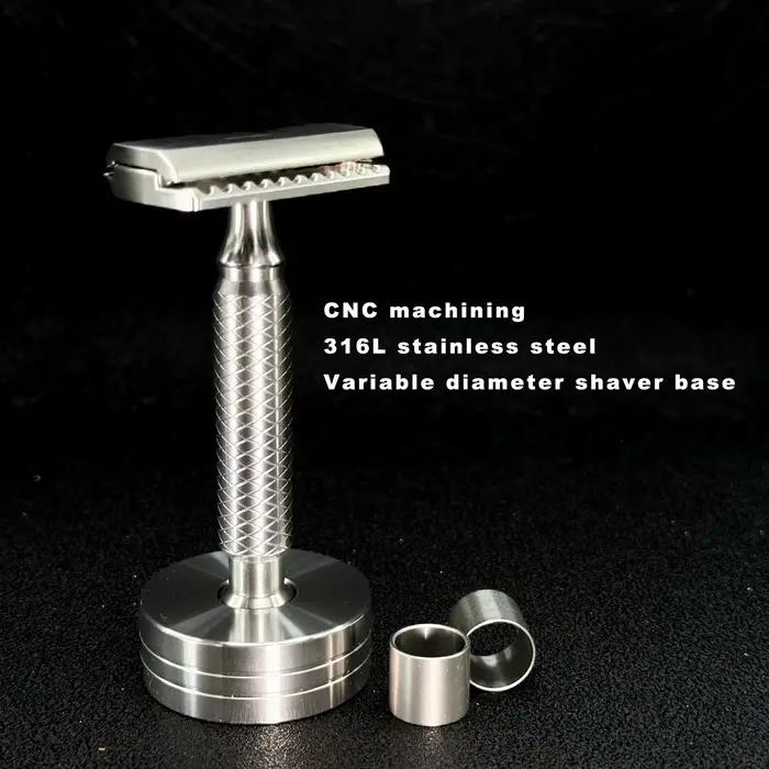 Support de rasoir de base de rasoir de diamètre variable en acier inoxydable 316L de processus CNC