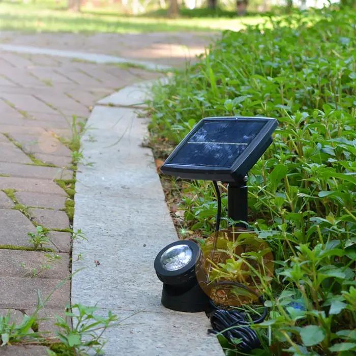 Lampes solaires imperméables, décoration de piscine Submersible pour jardin extérieur, lampe de pays