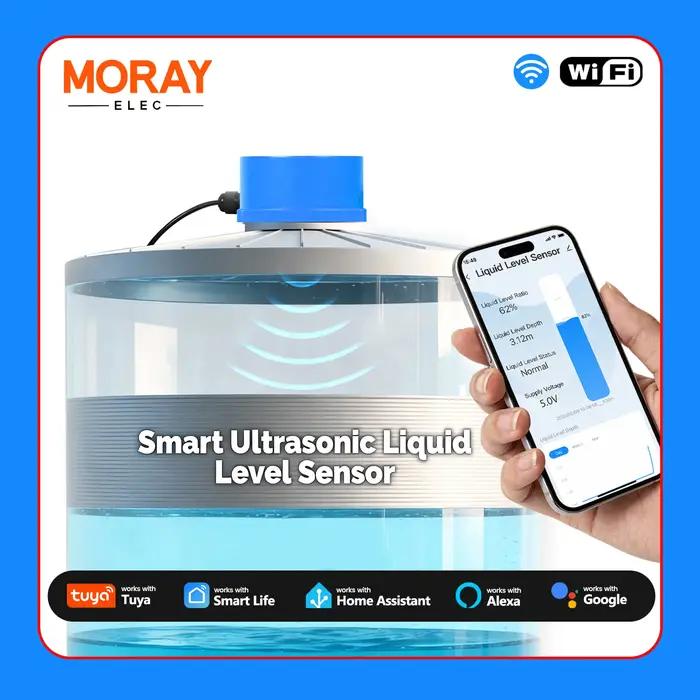 Moray ME201W sans fil Tuya Smartlife APP WiFi capteur indicateur de niveau à ultrasons capteurs de n