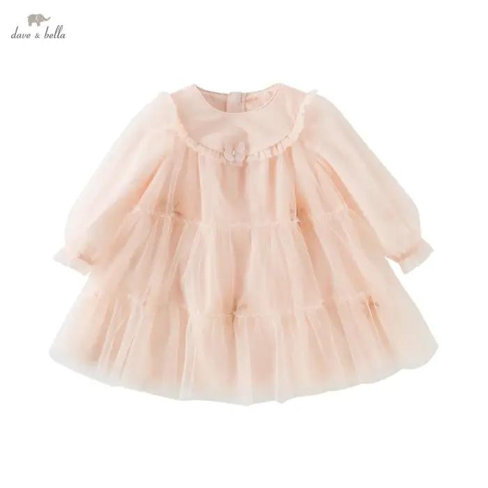 Dave Bella – robe de princesse en maille pour filles, nouvelle collection printemps 2021, breloque p