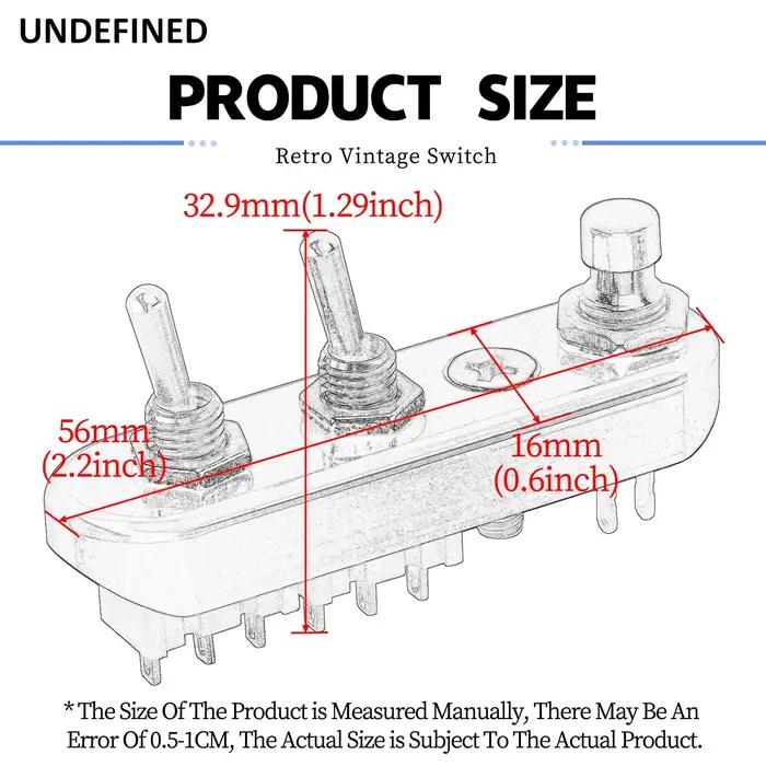 Mini bloc de commutation de guidon 7/8 "1", bouton poussoir rétro pour moto, interrupteur à bascule