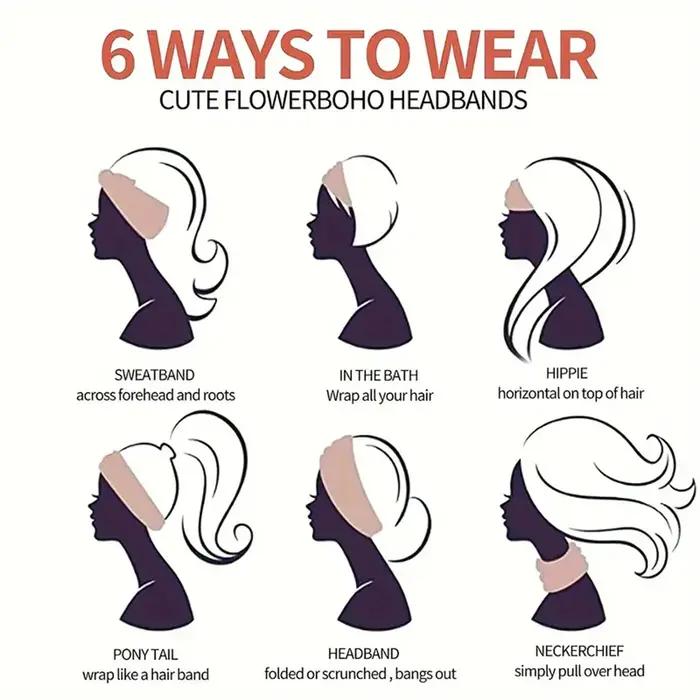 Foulard élastique de Style bohème pour femmes européennes et américaines, accessoires pour cheveux à