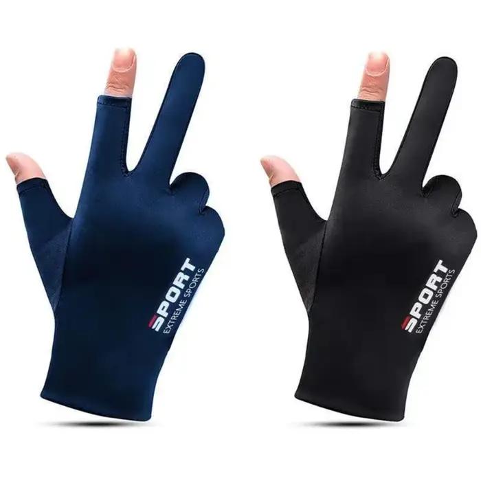 Gants de cyclisme antidérapants en soie glacée pour hommes et femmes, Sports de plein air d'été, Fit