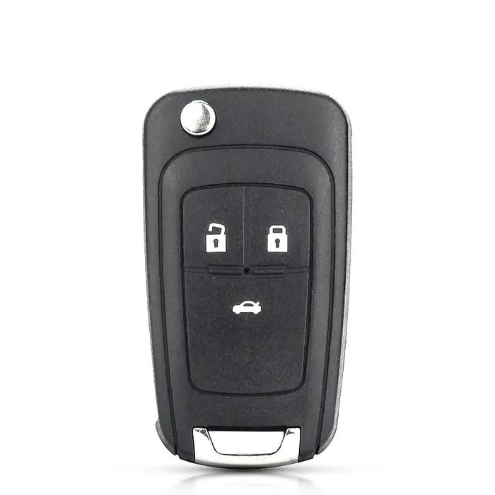 KEYYOU 10 pièces 2/3/4/5 boutons boîtier à distance Fob couverture rabat pliant clé coque vierge pou