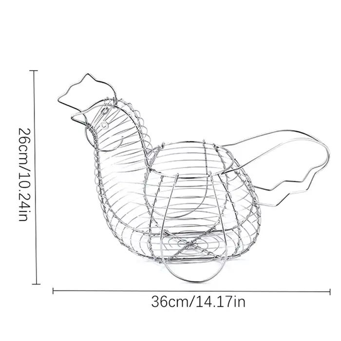 Articles ménagers en forme de poule de poulet, panier de rangement créatif de Collection d'œufs, fil