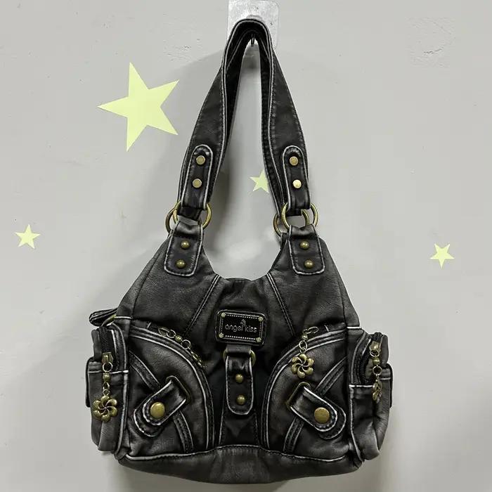 Sacs à main pour femmes, petit sac à bandoulière, fourre-tout souple, sacoche à la mode multi-poches
