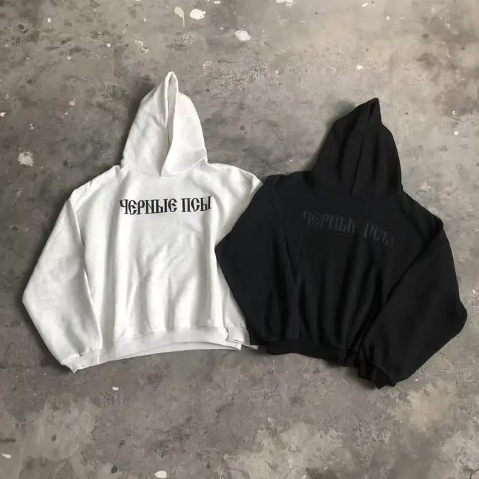SAINT OF MICHAEL mode 1:1 KANYE WEST Streetwear sweat DONDA imprimé velours décontracté ample surdim