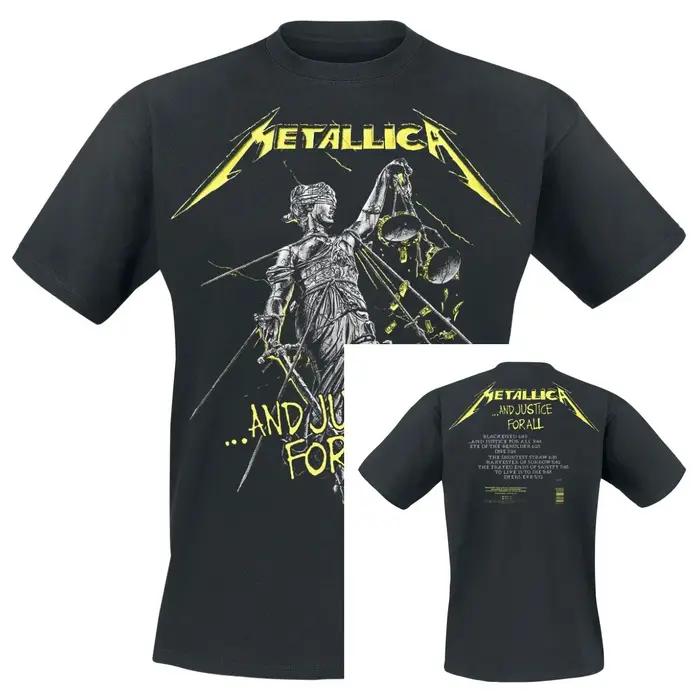Meilleur T-shirt unisexe en coton avec motif Metallica, manches courtes, style décontracté, vintage,