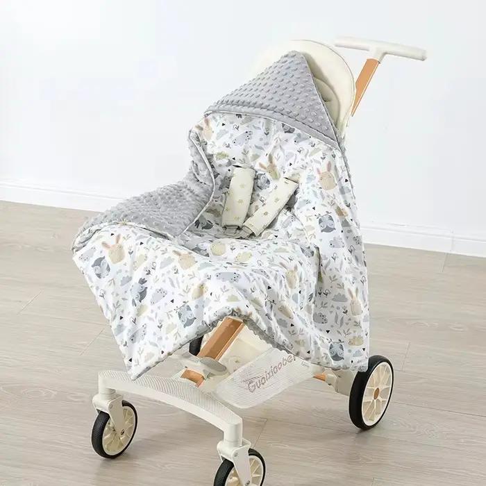 Couverture de panier de siège de sécurité pour bébé, pour nouveau-né, couette polaire Doudou, lange