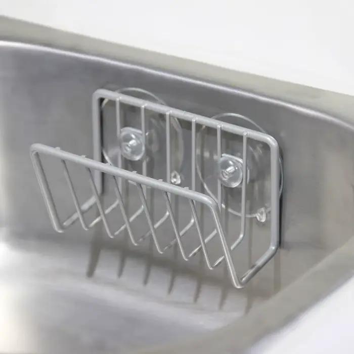 Porte-éponge en acier inoxydable pour évier de cuisine élégant et organisé pour femmes et hommes occasions spéciales