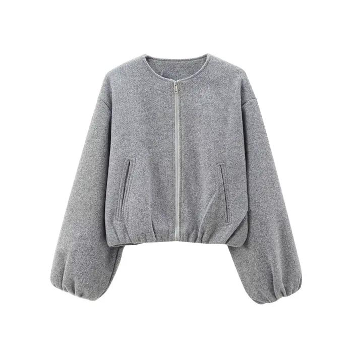 MUJER 2025 polaire Bomber vestes pour femmes doux fermeture éclair femme veste de sport à manches lo