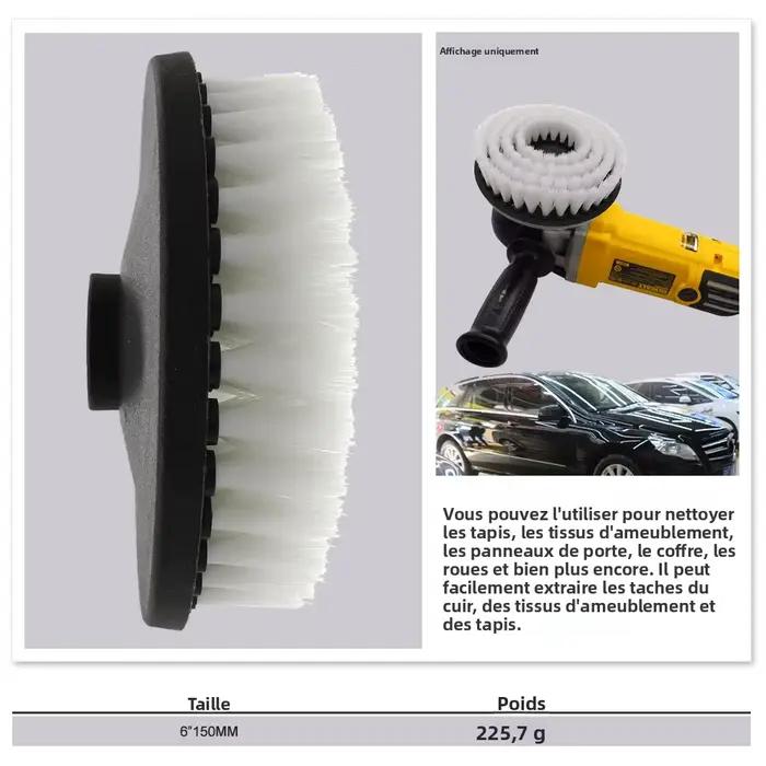 Brosse de nettoyage électrique creuse de 6 pouces
