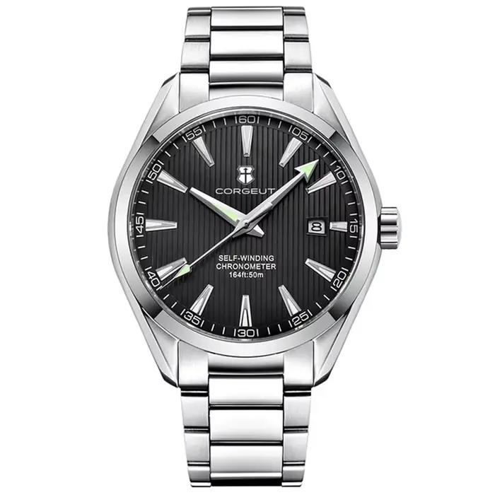 Corgeut 41mm luxe NH35 Movt homme Sport horloge automatique Relogio Masculino mécanique montre-brace