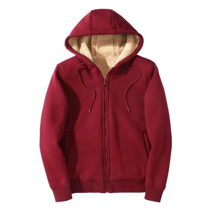 Sweat à capuche coupe-vent d'hiver 2025, sweat-shirt doublé Sherpa pour hommes, vêtements d'extérieu