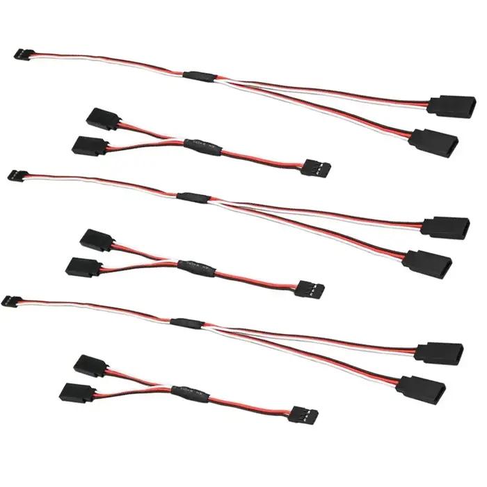 5 pièces 100/150/200/300/500mm RC Servo Y rallonge câble fil de plomb pour RC Servo JR Futaba RC avi