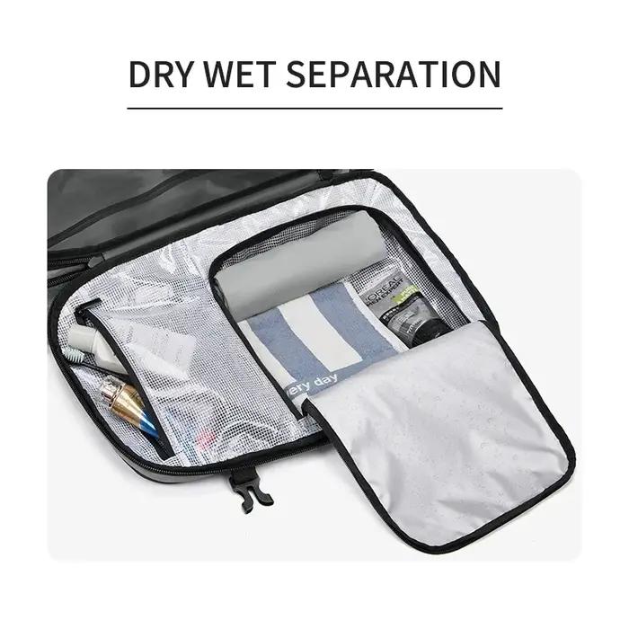 Sac à dos de voyage pour hommes, compression sous vide, sac à dos pour ordinateur portable de 17 pou